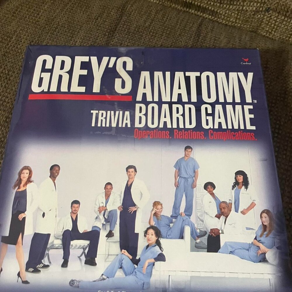 Grey's Anatomy Trivia Board Game New Sealed Game Meredith McDreamy McSteamy ABC